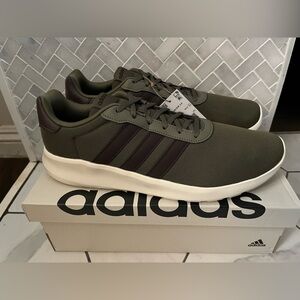 Adidas Men's Dark Green and Black Sneakers Lite Racer 3.0